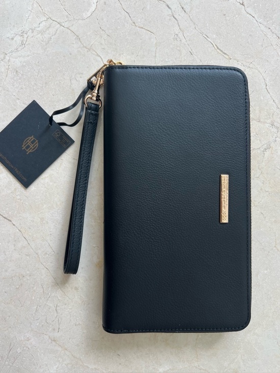 House of Harlow 1960 Handbags - House of Harlow 1960 Black Wristlet Clutch Wallet with Gold Hardware NEW